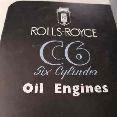 Rolls-Royce. C6. Six cylinder oil engines