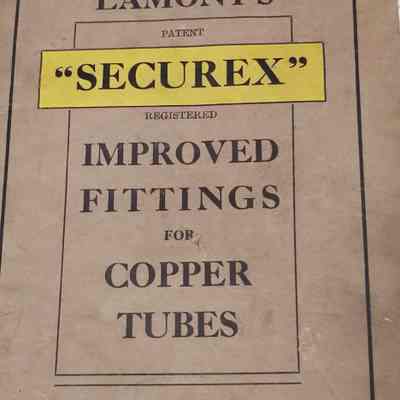 Securex. Improved fittings for copper tubes