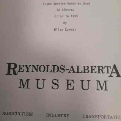 Light service vehicles used in Alberta prior to 1955