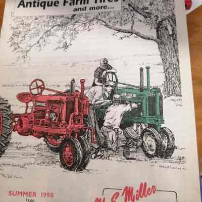 Antique farm tires and more
