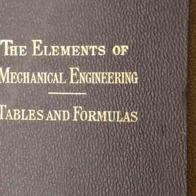 Elements of mechanical engineering. Tables and formulas