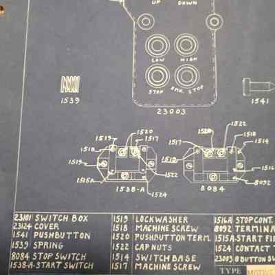 Technical draweimg. Switch box....