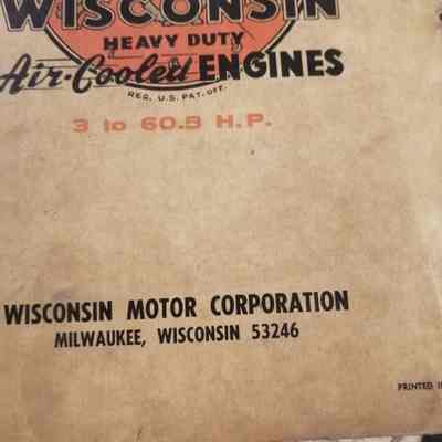 Wisconsin heavy duty air-cooled engines 3 to 60.5 H. P.