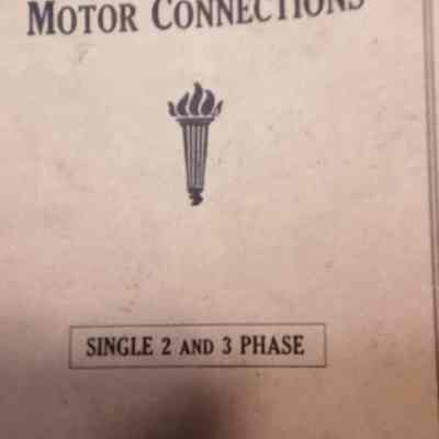Simple method of alternating current motor connections