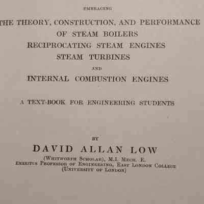 Heat engines embracing the theory, construction, and performance of steam boilers, reciprocating steam engines, steam turbines, and internal combustion engines