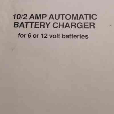 10/2amp automatic battery charger for 6 or 12 volt batteries