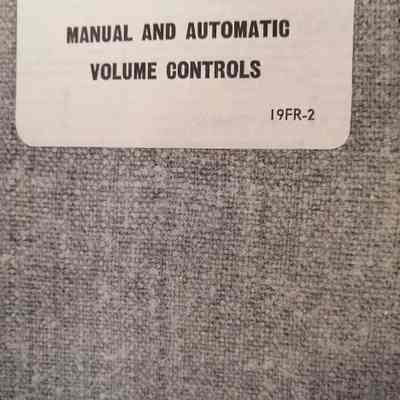Manual and automatic volume controls