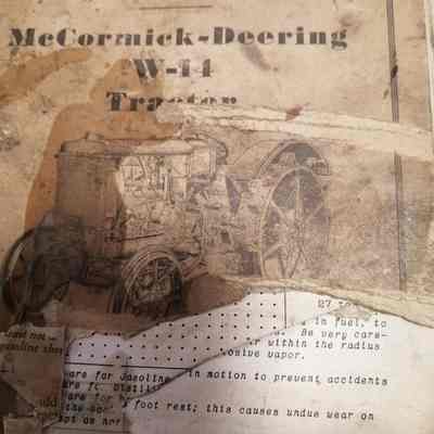 Instruction book. McCormick-Deering W-14 tractor