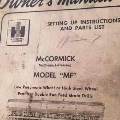 Model "MF'. Owner's manual.