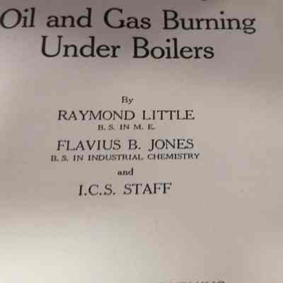 Oil and gas burning under boilers