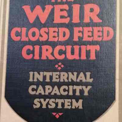 Weir closed feed circuit. Internal capacity system.