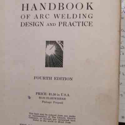 Procedure handbook of arc welding. Design and practice