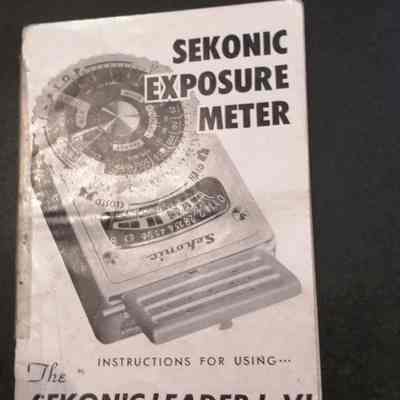 Sekonic exposure meter. Instructions for using the Sekonic Leader L-V1