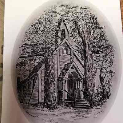 St. Stephen's Church. Saanichton. (B.C.) Drawing.