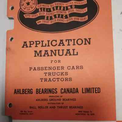 Application manual for passenger cars, trucks, tractors