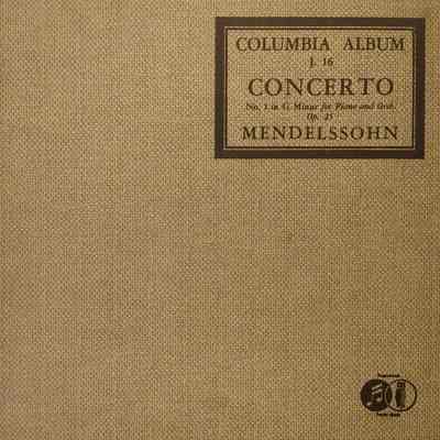 Album - 78rpm Record, Shellac - Mendelssohn: Concerto No.1 In G Minor For Piano And Orch. - London Symphony Orchestra – 1940 - Columbia J-16 - The Old Attic (2015)