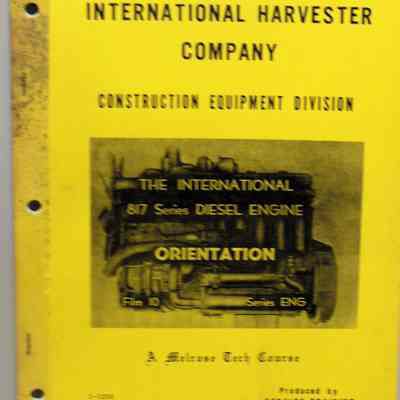 International 817 series diesel engine. Orientation.