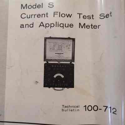 Model S current flow test set and applique meter. Technical bulletin 100-712