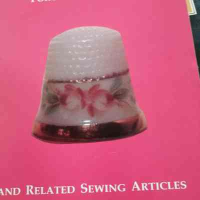 American belleek. Porcelain thimbles and related sewing articles
