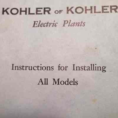 Electric plants. Instructions for installing all models