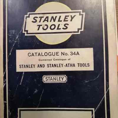 Stanley tools. Catalogue No. 34A