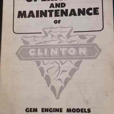 Clinton. Operation and maintenance of Clinton GEM engine models