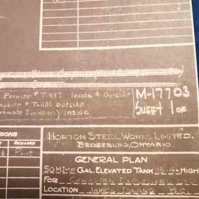 General plan. James Island. Technical drawing