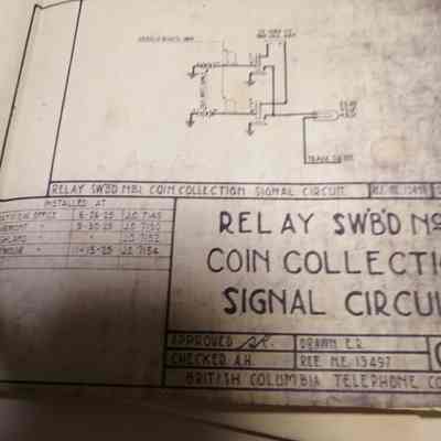 Relay SWBD No.1 Coin collection signal circuit.