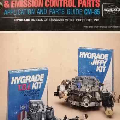 Carburetor, fuel system and emission control parts. Application and parts guide CM-85