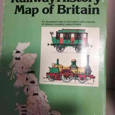Railway history map of Britain