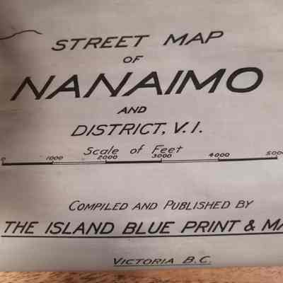 Street map of Nanaimo and district V. I