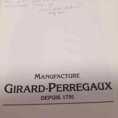 Watches. Girard-Perregaux