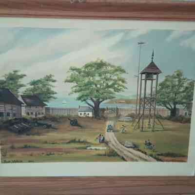 Painting of Fort Victoria in 1860