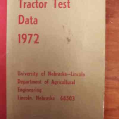Nebraska tractor test data 1972