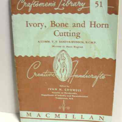 Ivory, bone and horn cutting