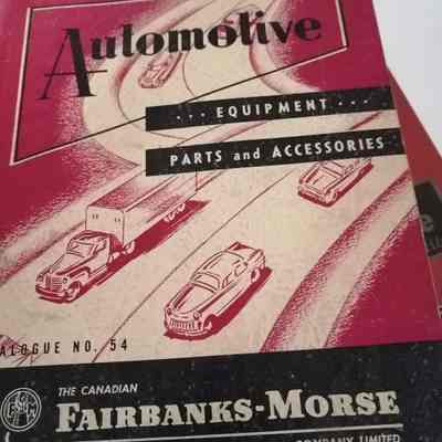 Automotive equipment. Parts and accessories. Catalog no. 54.