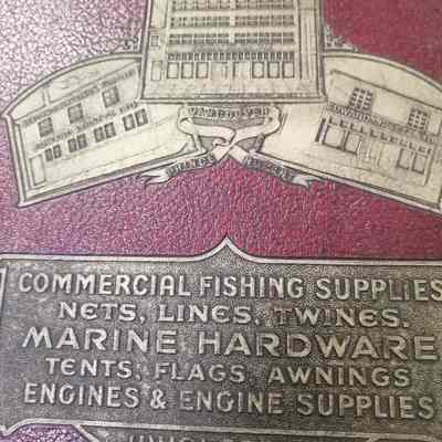 Commercial fishing supplies, nets, lines, twines, marine hardware, tents, flags, awnings, engines and engine supplies