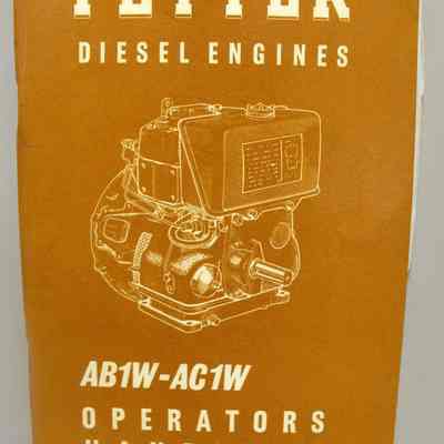Petter diesel engines. AB1W-AC1W operators handbook. Issue 2