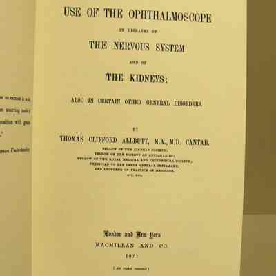 On the use of the ophthalmoscope in diseases of the nervous system and of the kidneys. Also in certain other general disorders
