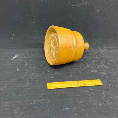Wooden mold and press for cookies