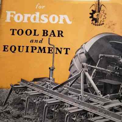 Instruction book for Fordson tool bar and equipment