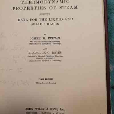 Thermodynamic properties of steam