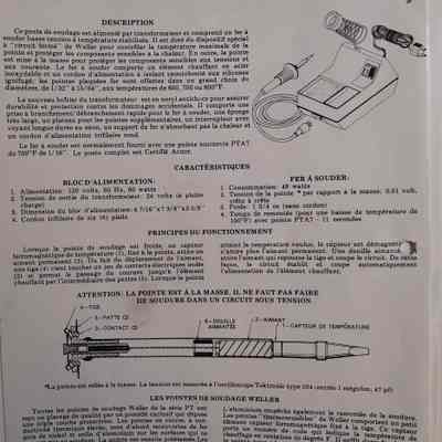 Bulletin technique Weller. WTCPN series
