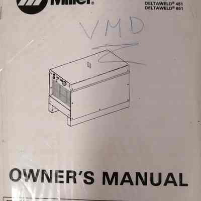 Owner's manual. Model Deltaweld 461, 651