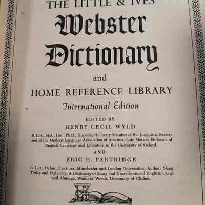 Complete and unabridged. The Little and Ives Webster dictionary and home reference library
