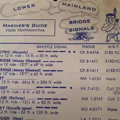 Lower mainland. Mariner's guide from Trappawatha.