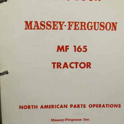 Parts book. Massey-Ferguson MF 165 tractor