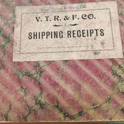 V. T. R. & F. Co. Shipping receipts