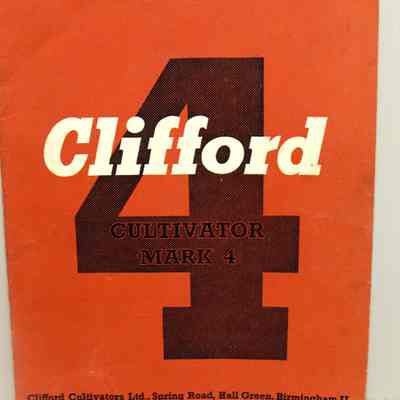 Clifford 4. Mark 4 cultivator.
