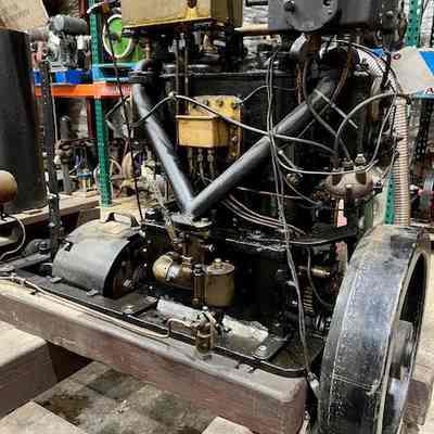 Union two cylinder marine engine